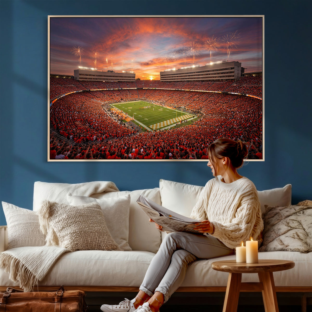 66964685-MGV-CV-36X24 - Stadium Wall Art Canvas Print