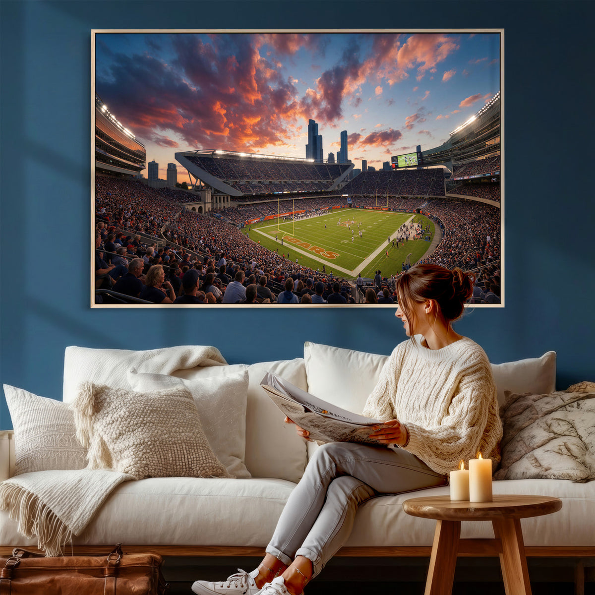 21104528-MGV-CV-36X24 - Stadium Wall Art Canvas Print