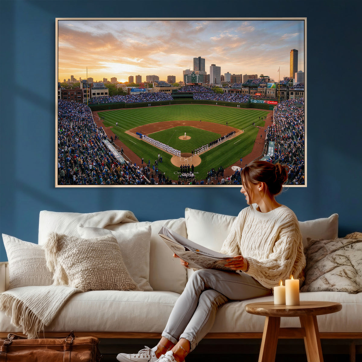 76885212-MGV-CV-36X24 - Stadium Wall Art Canvas Print