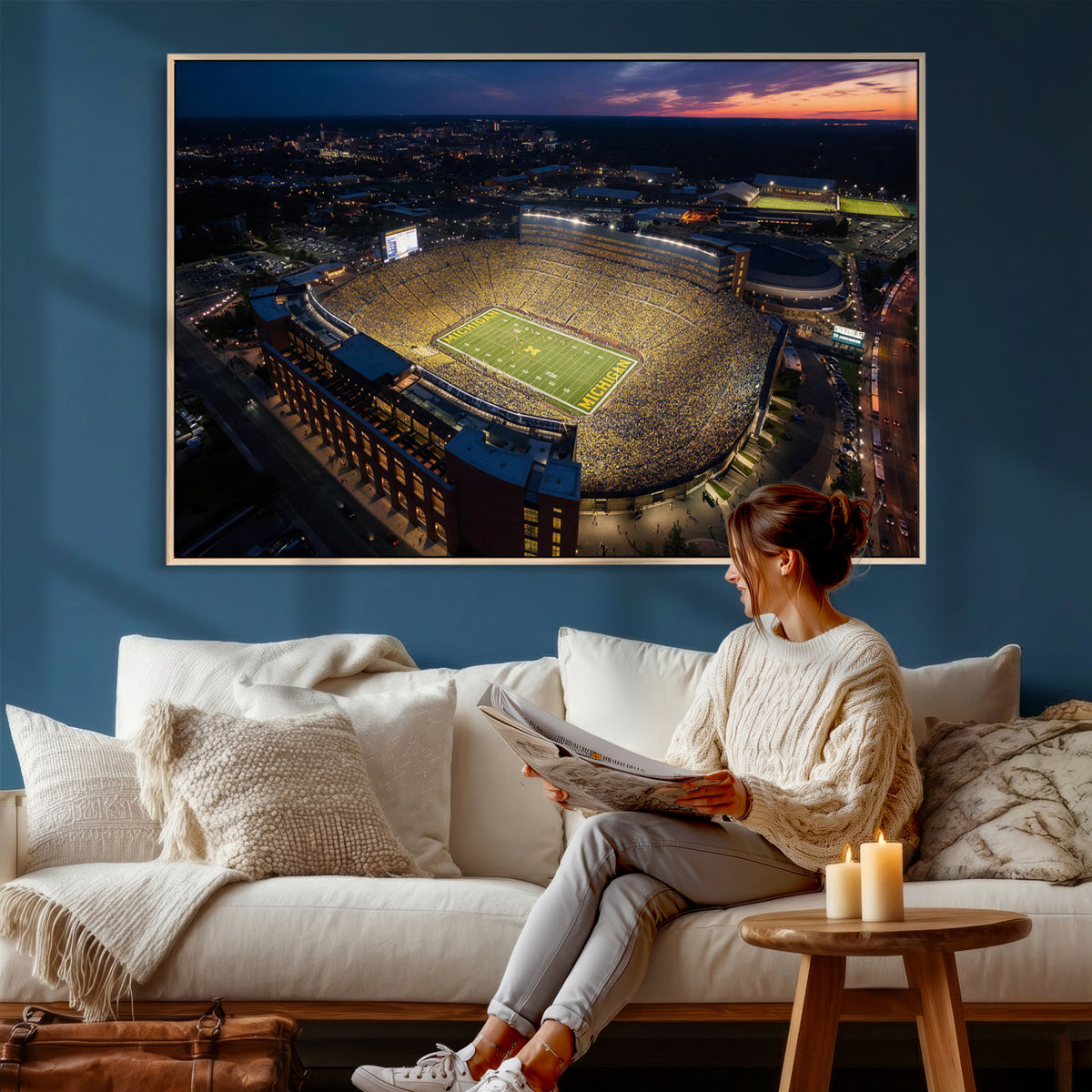 61127284-MGV-CV-36X24 - Stadium Wall Art Canvas Print
