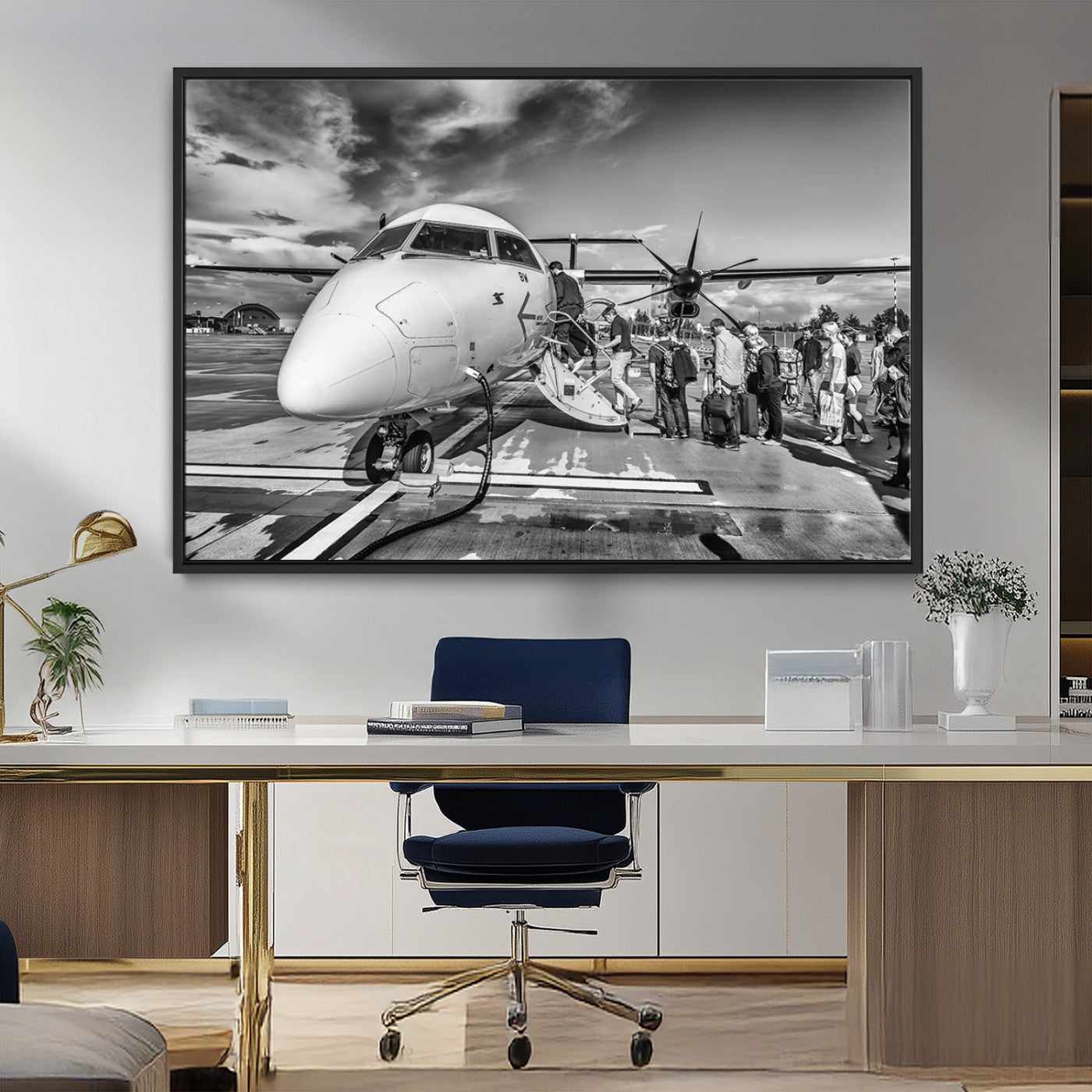 77340-MGV-FC-36X24_Black-Planet Wall Art Canvas Print