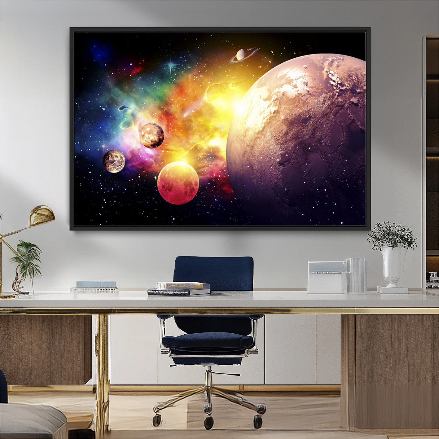 51843-MGV-CV-36X24-Space and Galaxy Canvas Print