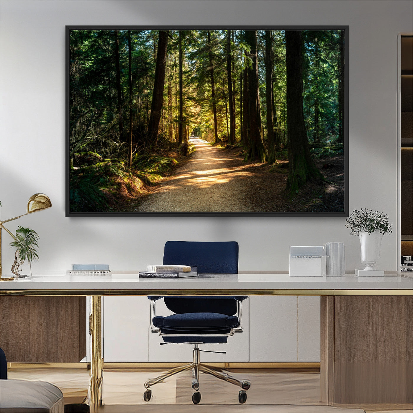 -Natural Landscape Wall Art Relaxing Forest Canvas Print