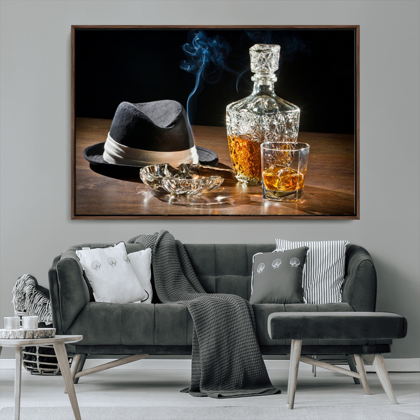 14629-MGV-CV-36X24-Extra Large Bourbon Decor Whiskey Wall Art Canvas Print
