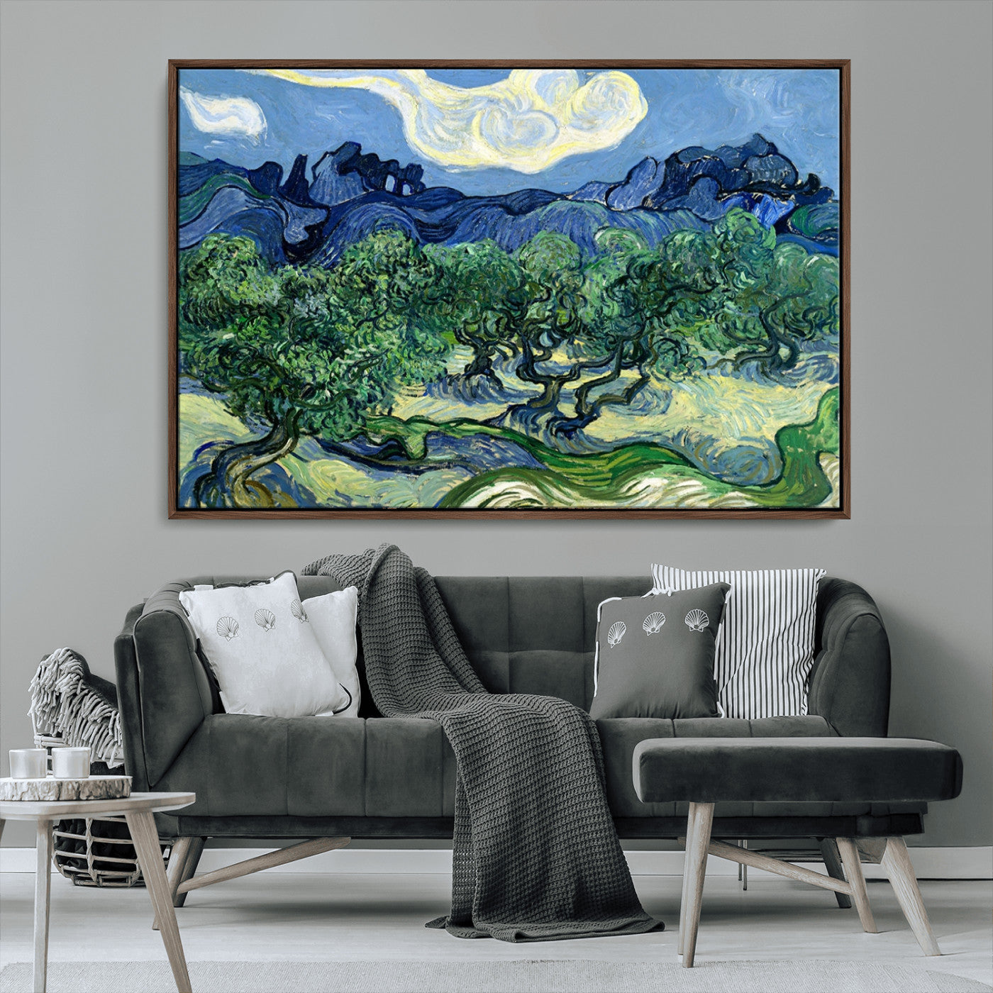 80252-MGV-CV-36X24-Olive Trees Van Gogh Wall Art Canvas Print