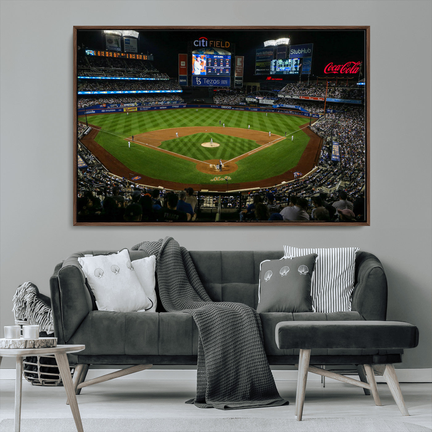 25148-MGV-CV-36X24-Los Angeles Dodgers Baseball Team Print - California Dodger Stadium Wall Art Canvas Print