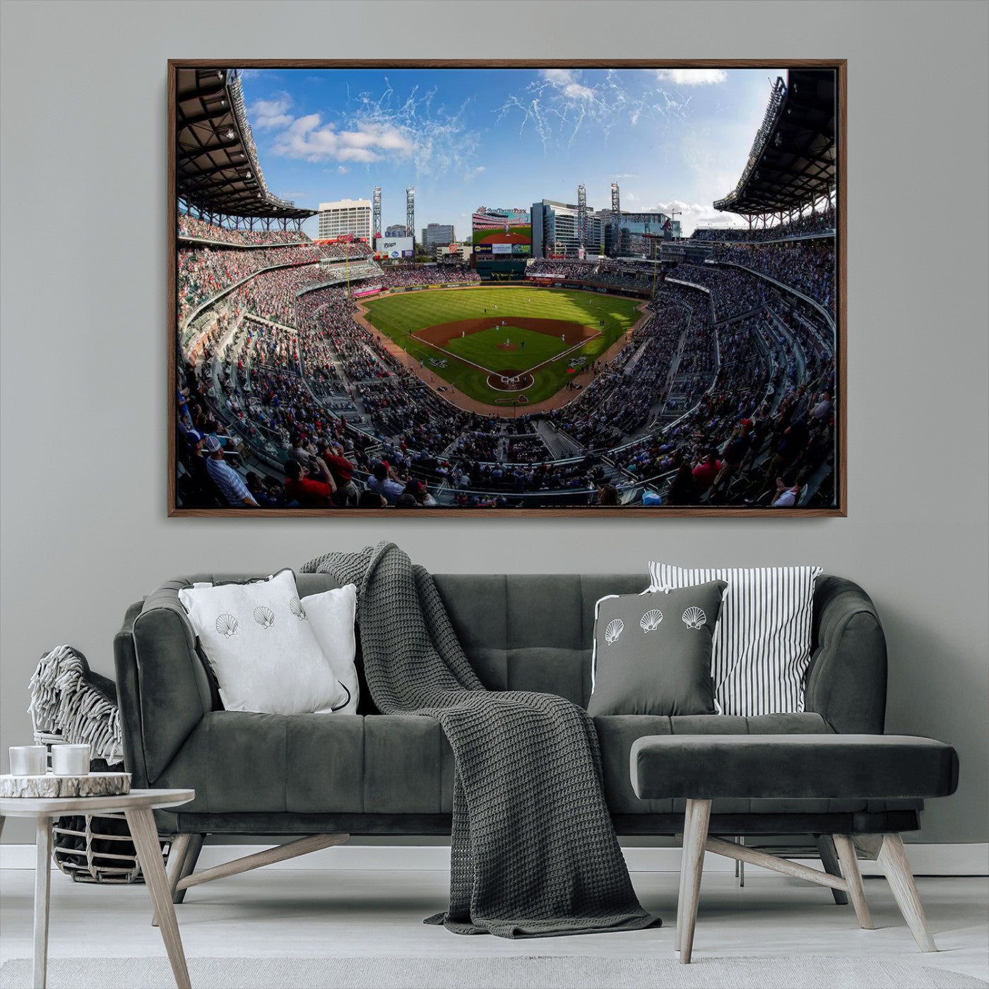 78608-MGV-CV-36X24-Truist Park Stadium Canvas Wall Art - Atlanta Braves Game Day Exclusive Decor