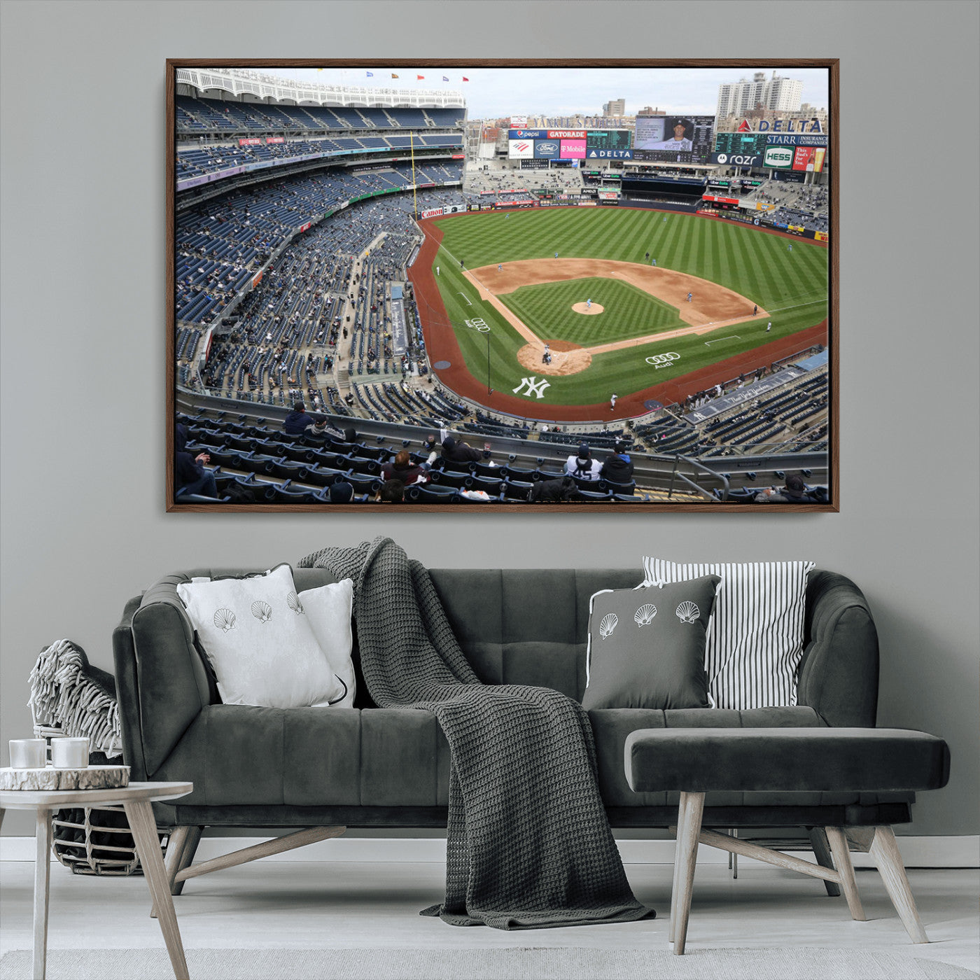 -New York Yankees Baseball Team Print - Yankee Stadium Wall Art Canvas Print