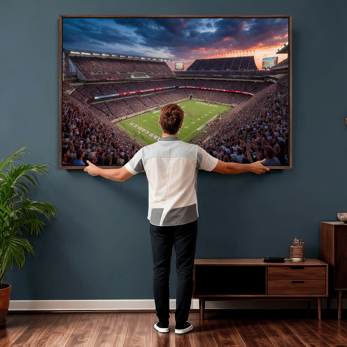 55475837-MGV-CV-36X24 - Stadium Wall Art Canvas Print