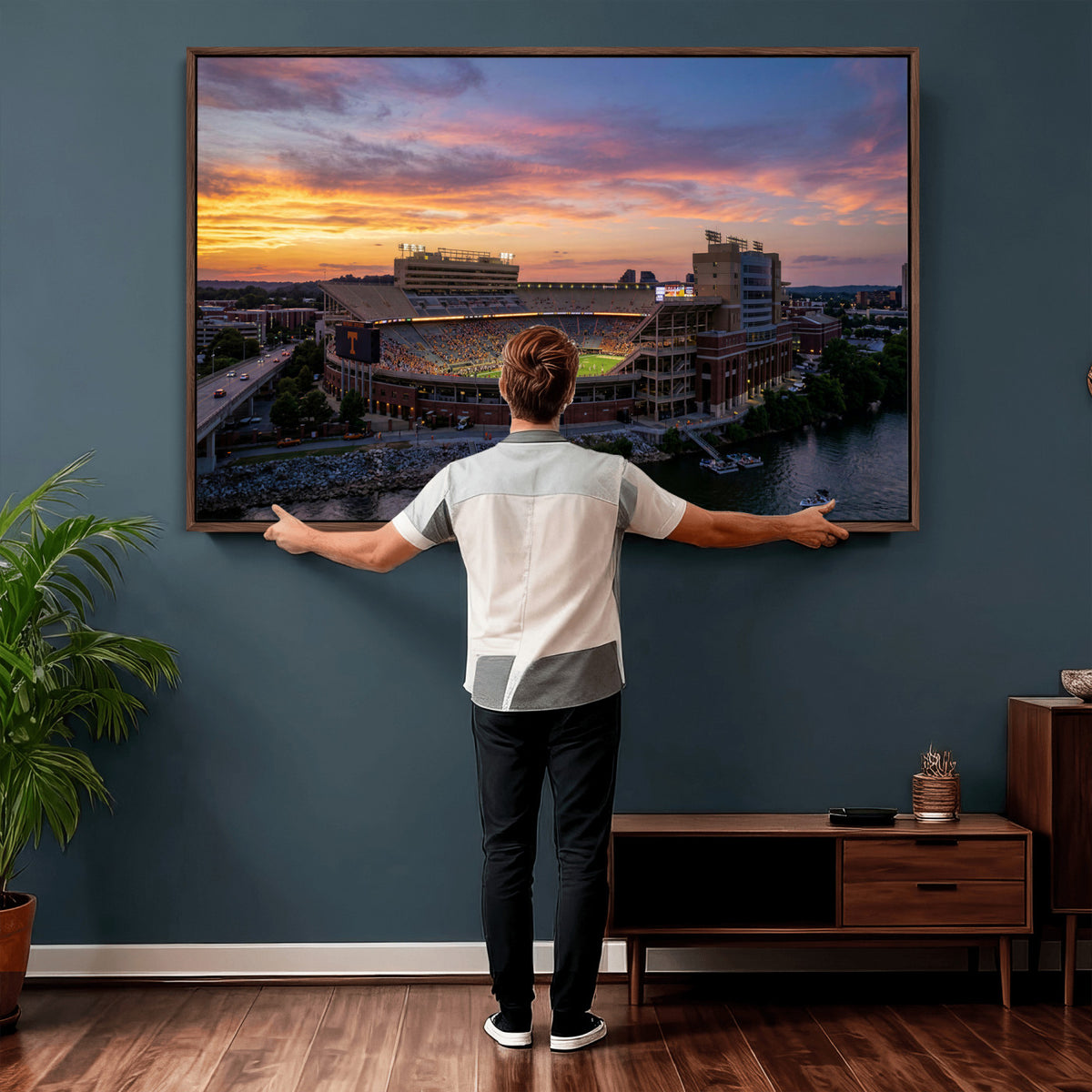 61093642-MGV-CV-36X24 - Stadium Wall Art Canvas Print