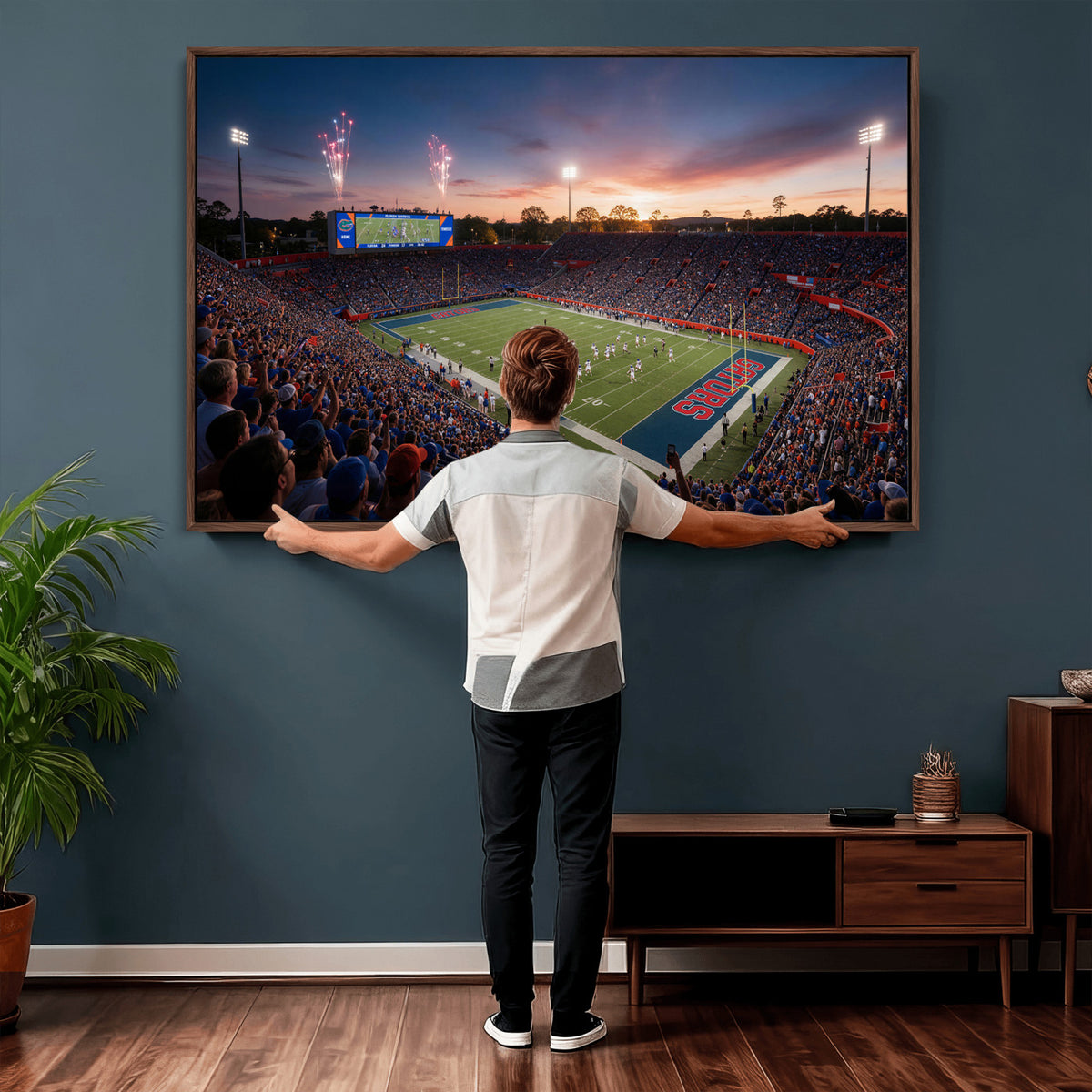 76151234-MGV-CV-36X24 - Stadium Wall Art Canvas Print
