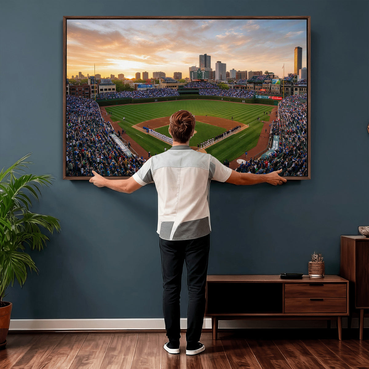 76885212-MGV-CV-36X24 - Stadium Wall Art Canvas Print