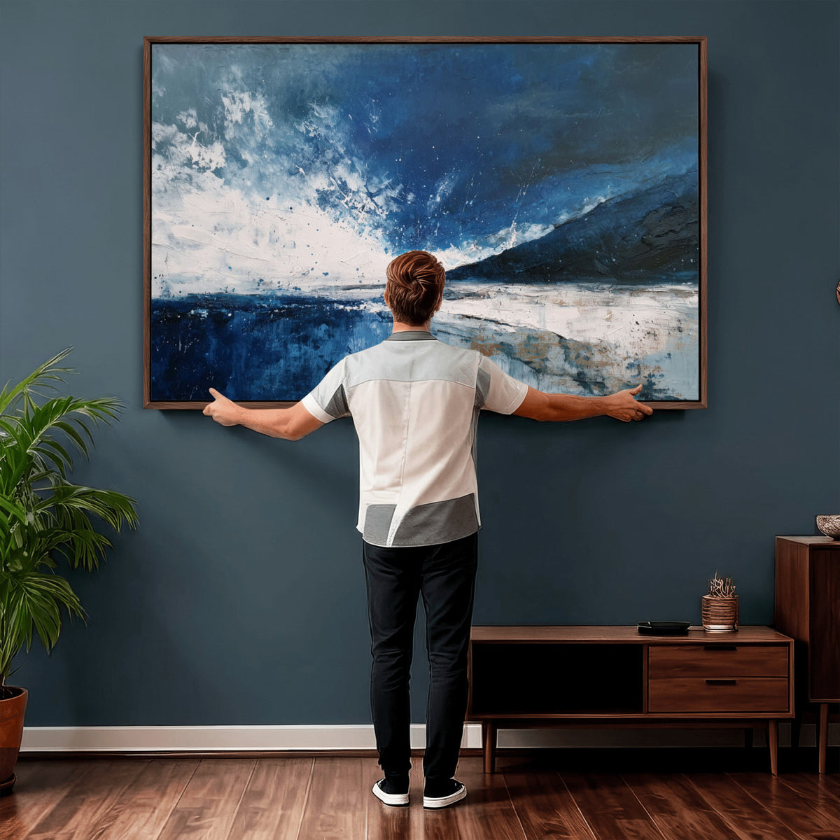 76136620SS-_Poster-30x20 - Extra Large Abstract Wall Art Canvas Print