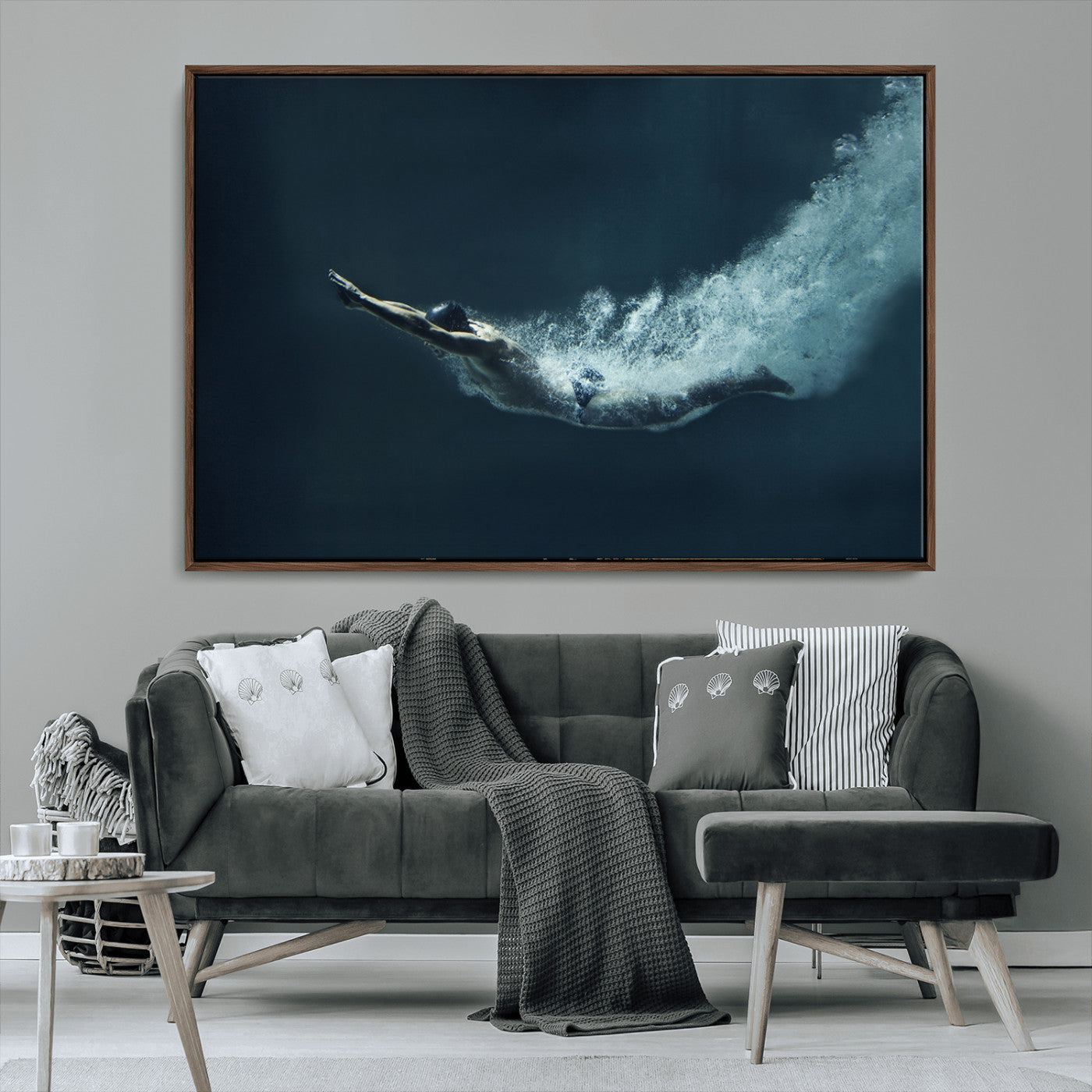 48463-MGV-CV-36X24-Swimmer Wall Art Canvas Print