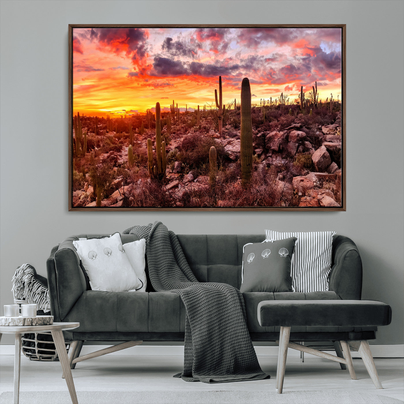 -Arizona Desert Print, Western Cowboy Wall Art Print