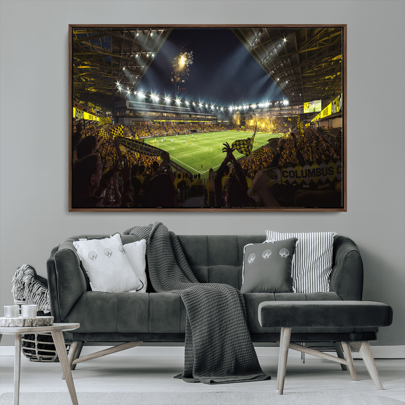 51122-MGV-CV-36X24-Columbus Crew Soccer Team Print - Columbus Crew Stadium Wall Art Canvas Print