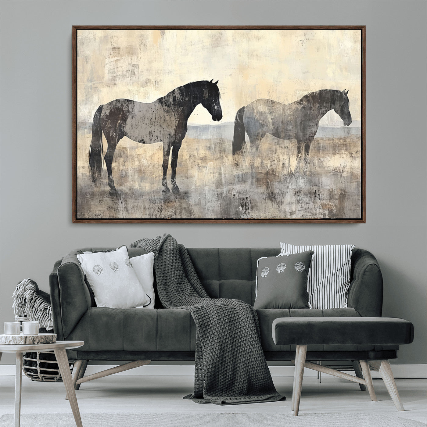 81988-MGV-FC-36X24_Walnut-Vintage Horses Wall Art Canvas Print