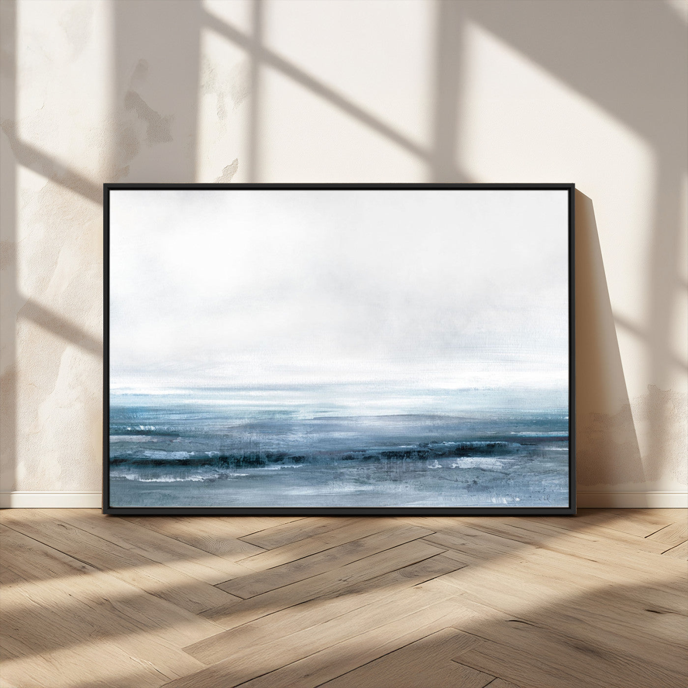 65702-MGV-FC-36X24_Black-Blue Ocean Abstract Artwork Wall Art Canvas Print