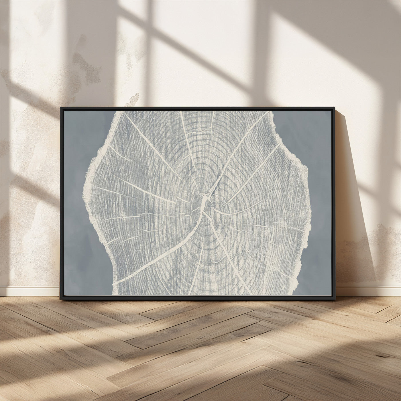 25547-MGV-CV-36X24-Abstract Tree Ring Wall Art Canvas Print – Nature-Inspired, Ready to Hang, Modern Home Decor