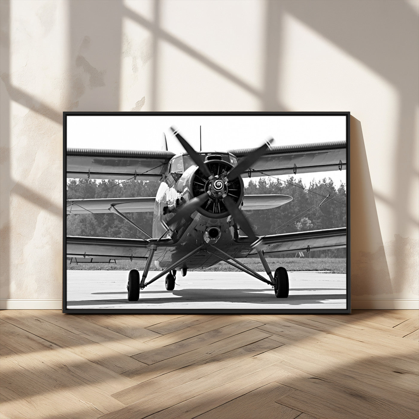 74816-MGV-FC-36X24_Black-Wall Art Old War Plane Canvas Print