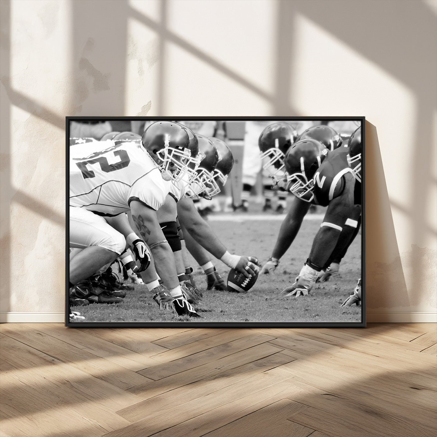 -American Football Player Wall Art Canvas Print