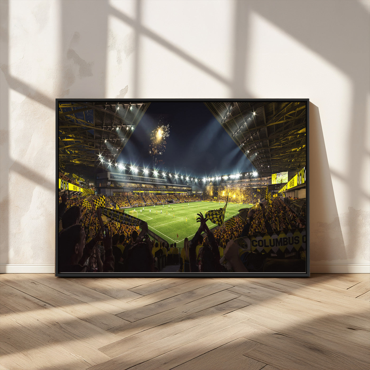 51122-MGV-FC-36X24_Black-Columbus Crew Soccer Team Print - Columbus Crew Stadium Wall Art Canvas Print