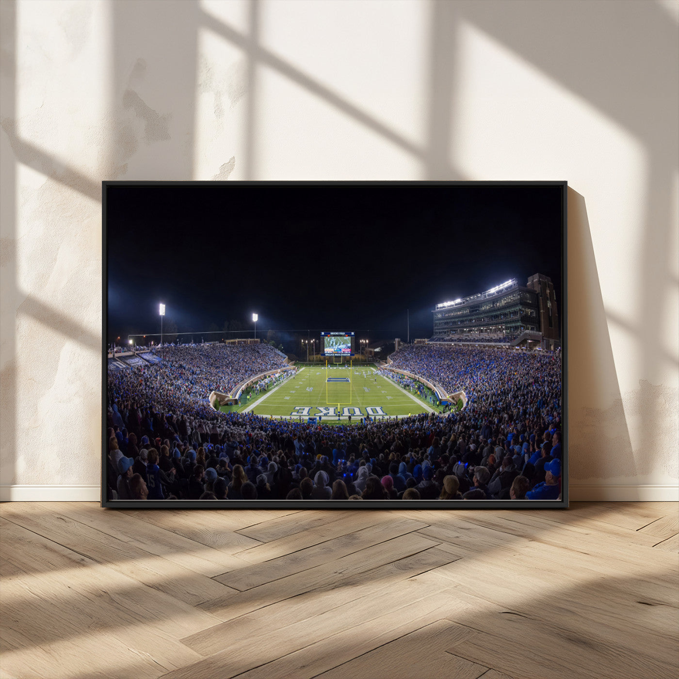 21070-MGV-CV-36X24-Duke University Blue Devils Football Team Print - Durham Wallace Wade Stadium Wall Art Canvas Print