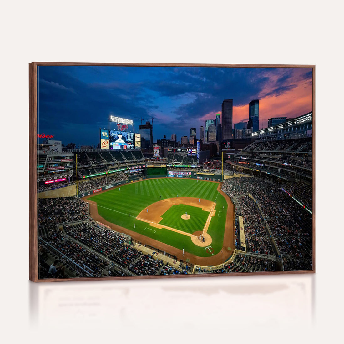 Target Field Wall Art Canvas Print, Baseball Stadium Scene
