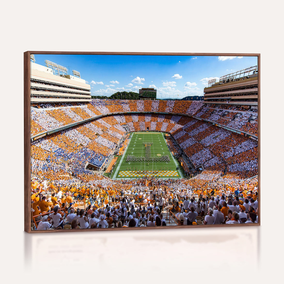 Tennessee Neyland Stadium Wall Art, Sports Arena Canvas, Framed and Ready to Hang