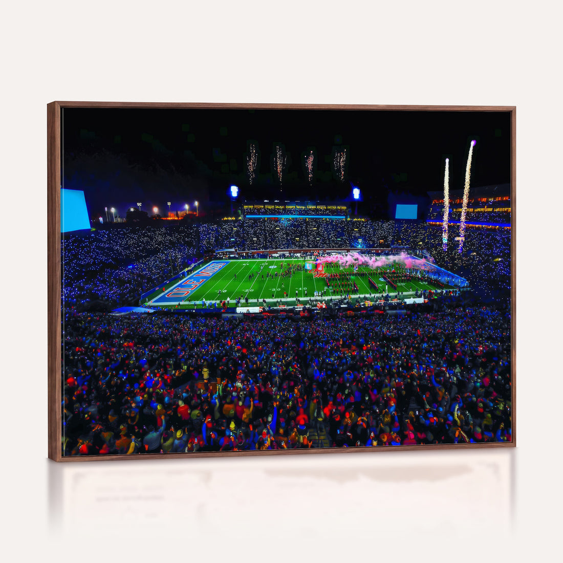 Ole Miss Rebels Vaught Hemingway Stadium Wall Art Canvas Print