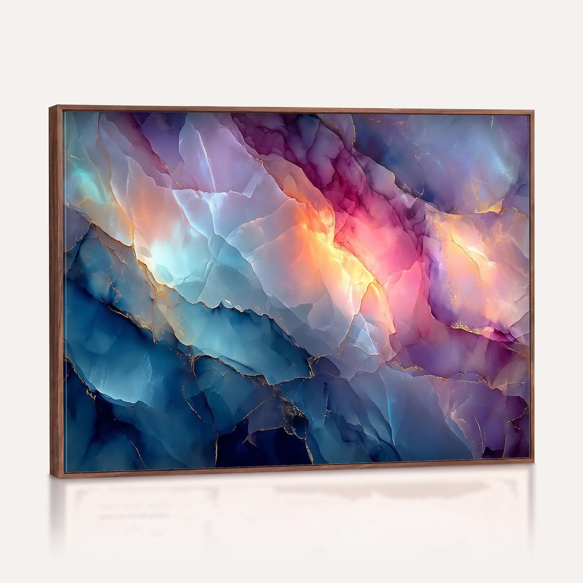 28163849-MGV-CV-36X24 - Colorful Abstract Canvas Wall Art Print, Vibrant Popup Color Art Print