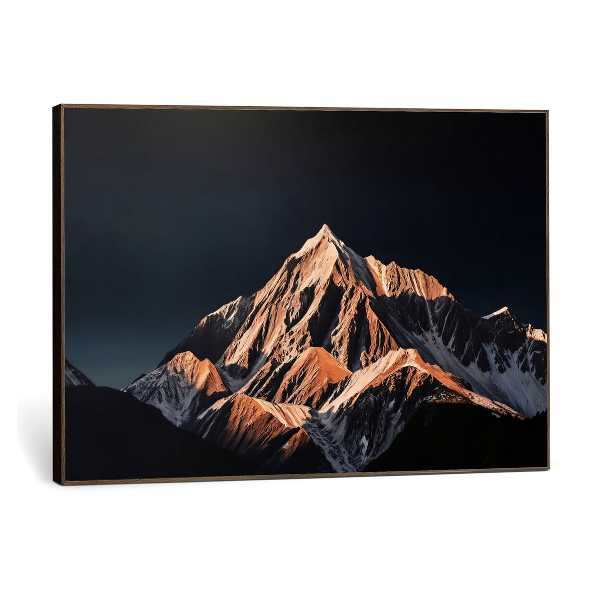 10196184-MGV-CV-36X24 - Snow Mountain Wall Art Canvas Print for Living Room Decor