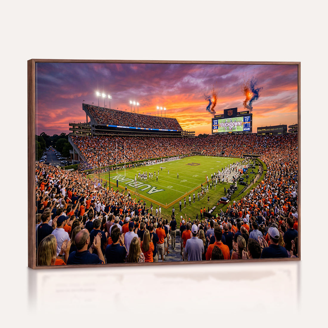 Jordan Hare Stadium Wall Art Canvas Print, Auburn Tigers Stadium Decor