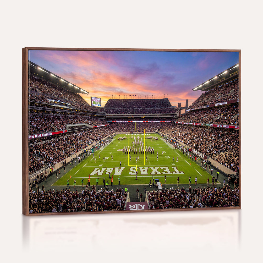 Framed Kyle Field Wall Art Canvas Print, Texas A&M Aggies Wall Decor