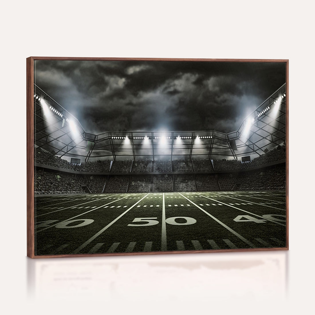American Football Stadium Wall Art Canvas Print, Stadium Sport Wall Art Print