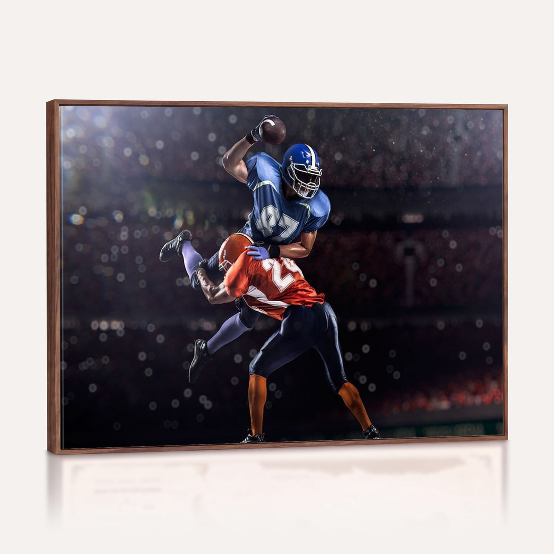 American Football Wall Art Canvas Print, Stadium Sport Wall Art Print