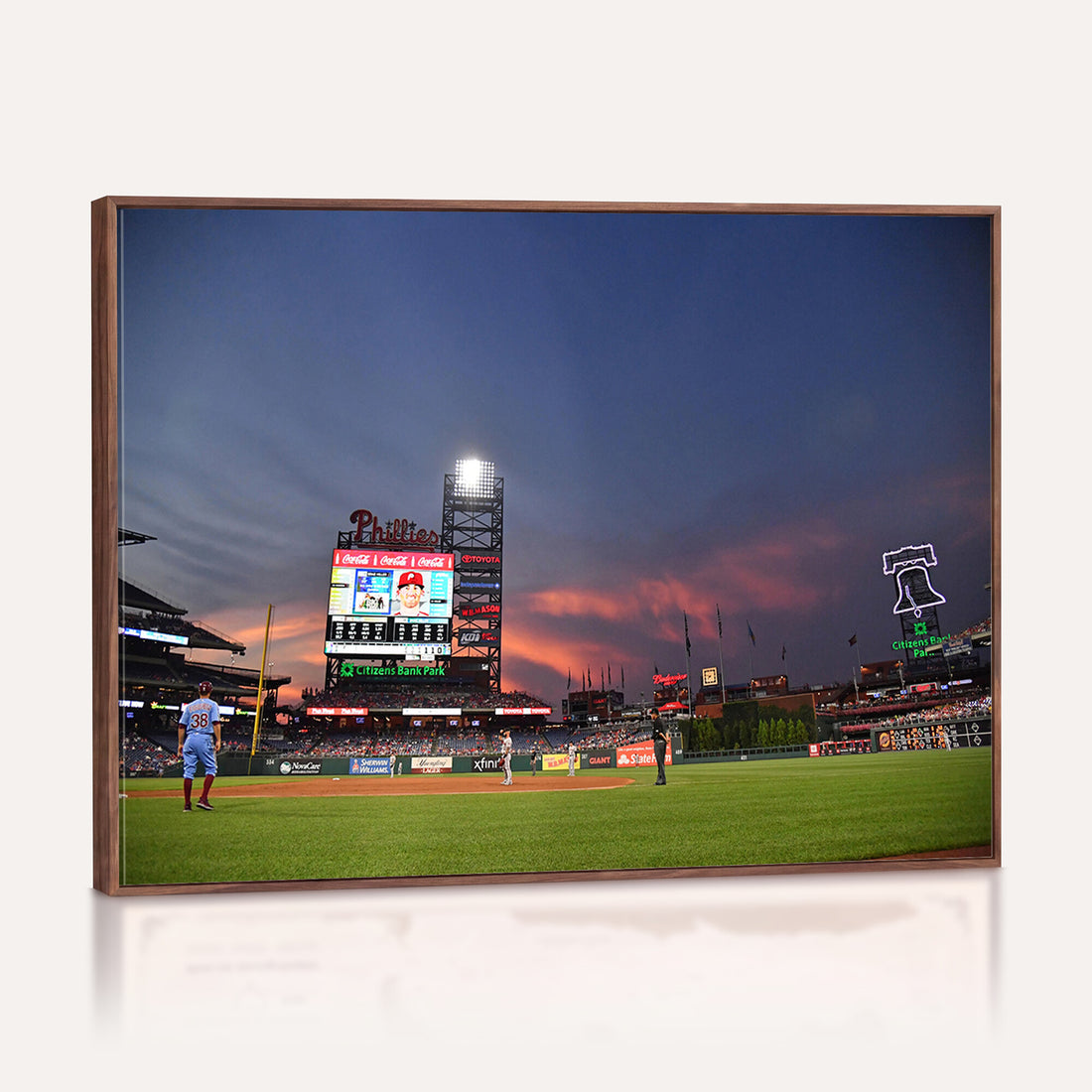 Philadelphia Phillies Baseball Print, Philadelphia Citizens Bank Park Stadium Wall Art