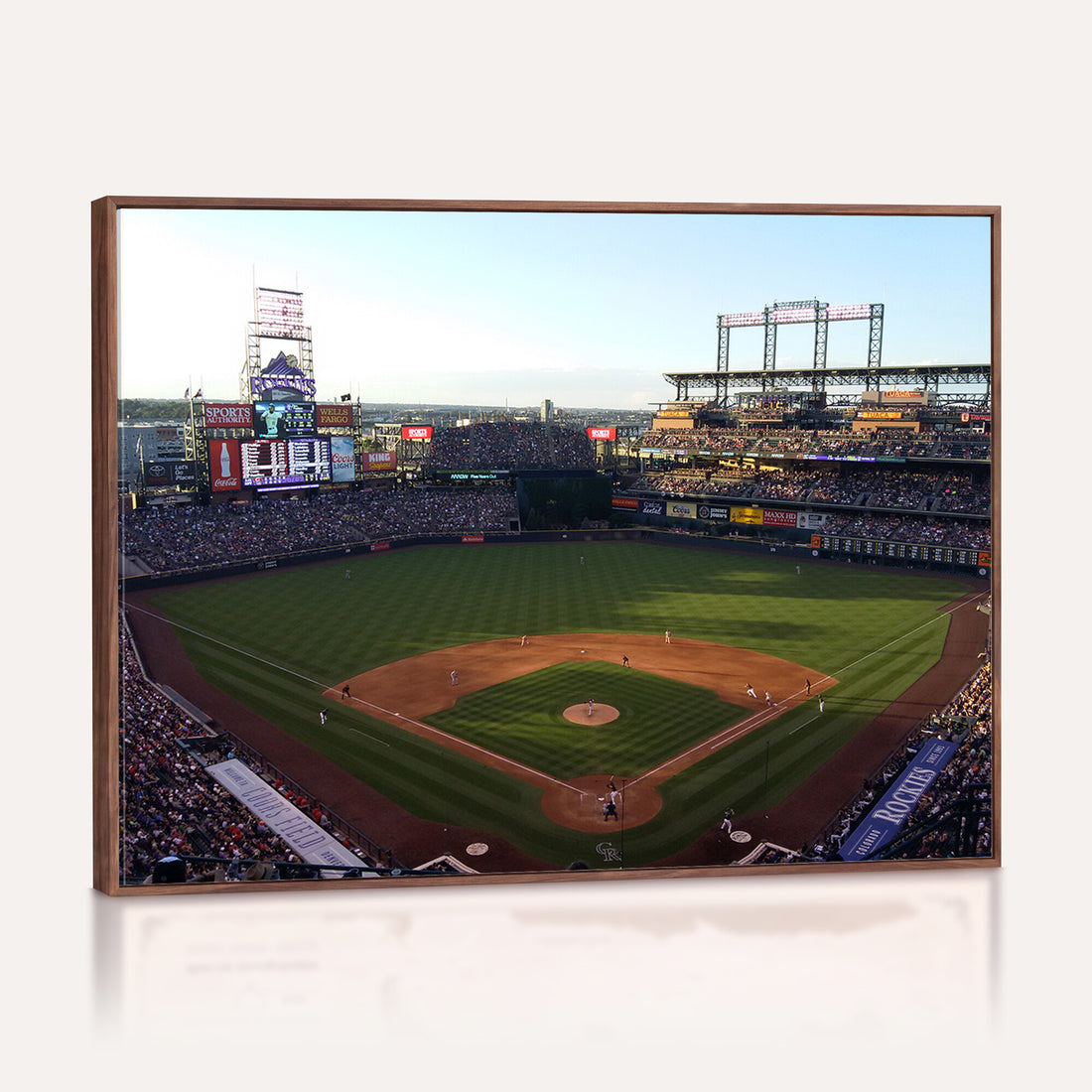 Colorado Rockies Coors Field Wall Art Canvas Print, MLB Baseball Stadium