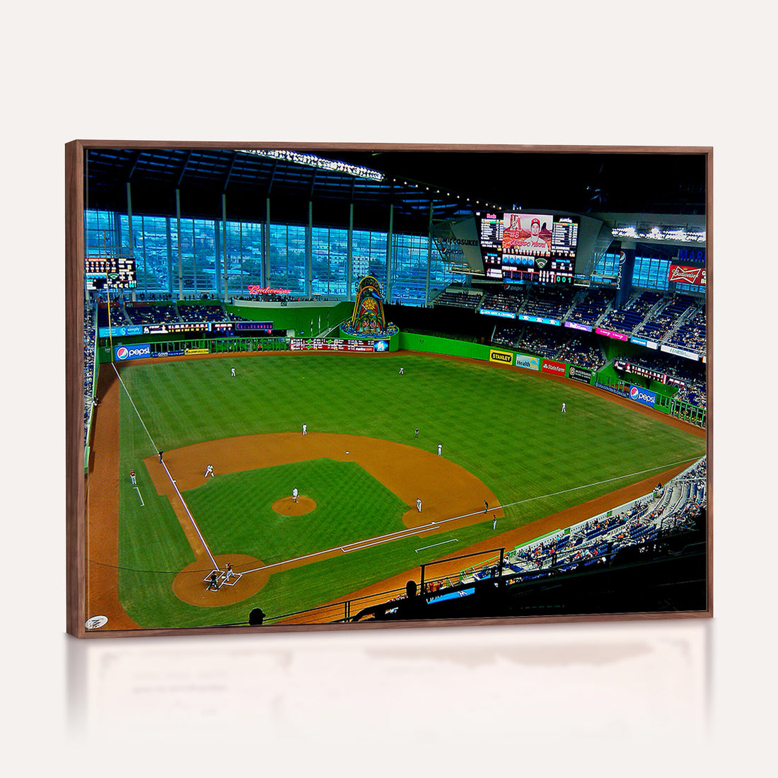 Miami Marlins Baseball Team Print, Miami LoanDepot Park