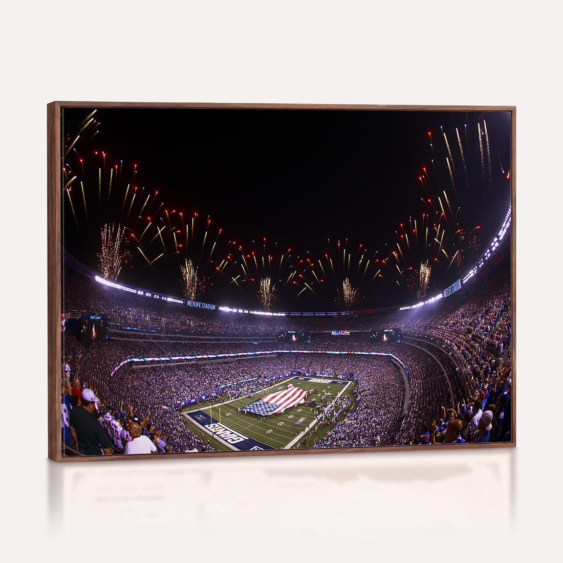New York Giants Football Team Print, East Rutherford MetLife Stadium Wall Art