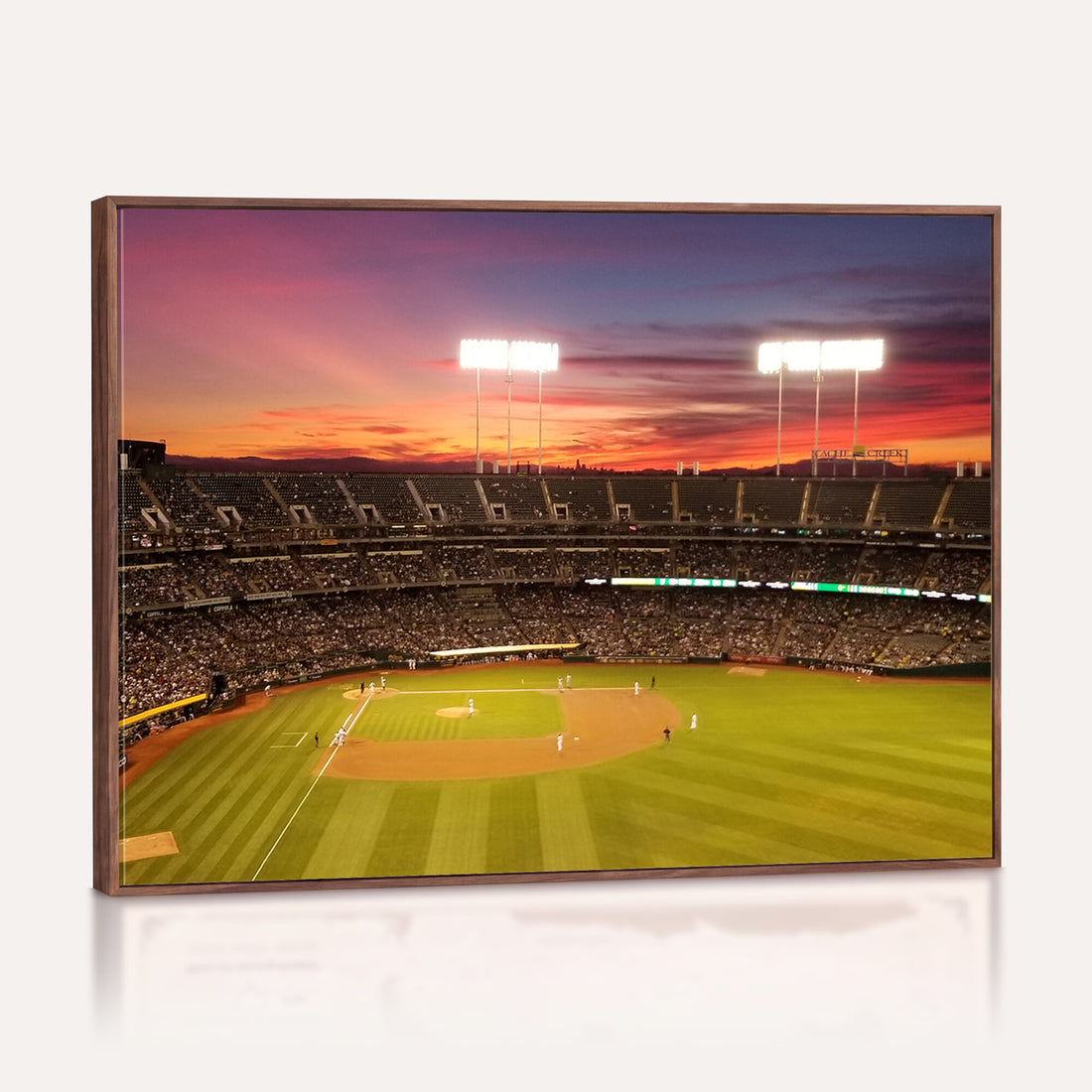 Oakland Athletics Baseball Team Print, Oakland Coliseum