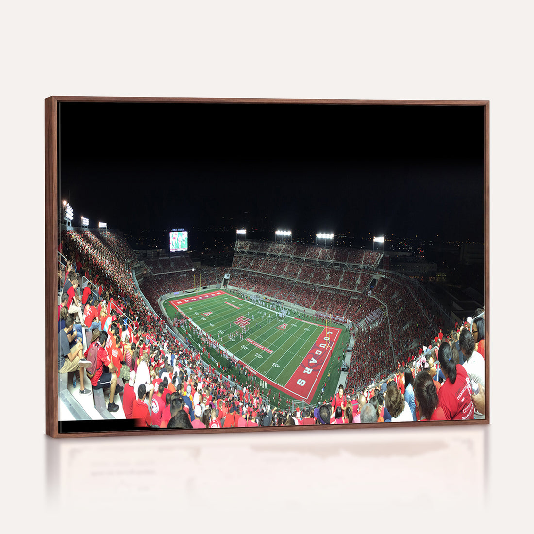 Houston Cougars Football Team Print, Houston TDECU Stadium