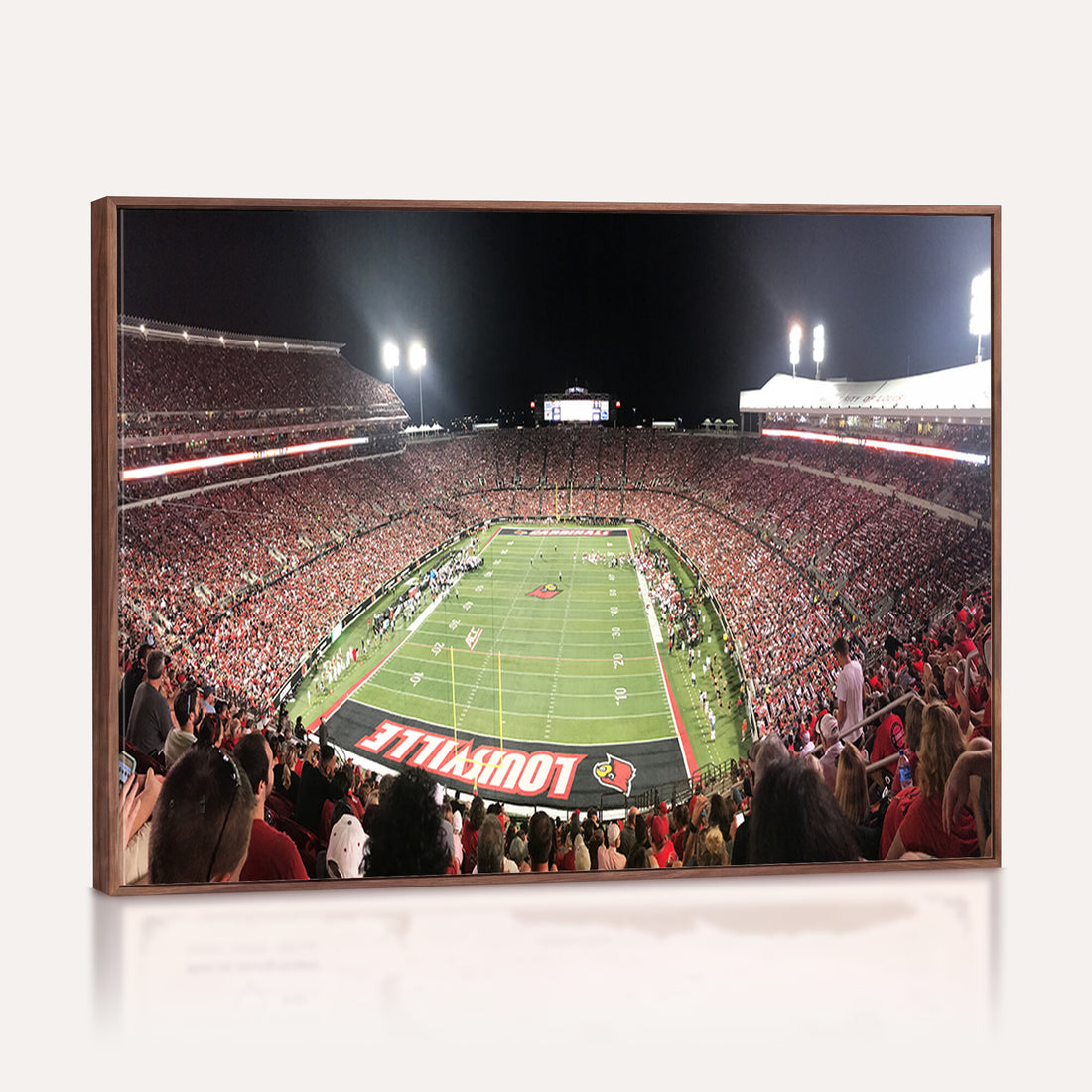 University of Louisville Cardinals Football Team Print, Framed and Ready to Hang