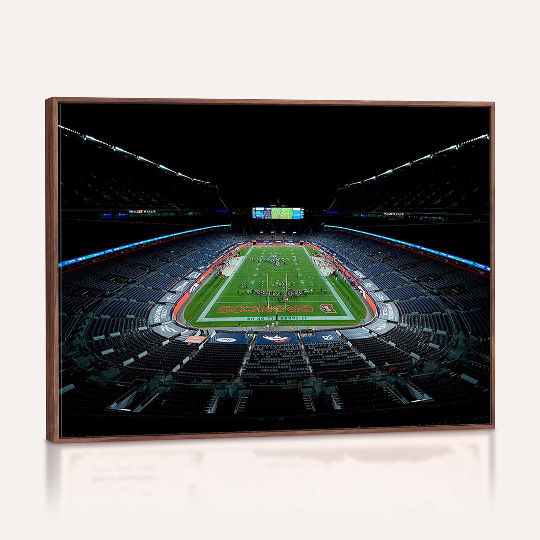 Denver Broncos Football Team Print Canvas, Denver Empower Field at Mile High