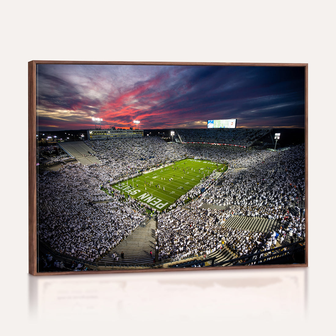 Penn State Nittany Lions Football Team Print, University Park Beaver Stadium