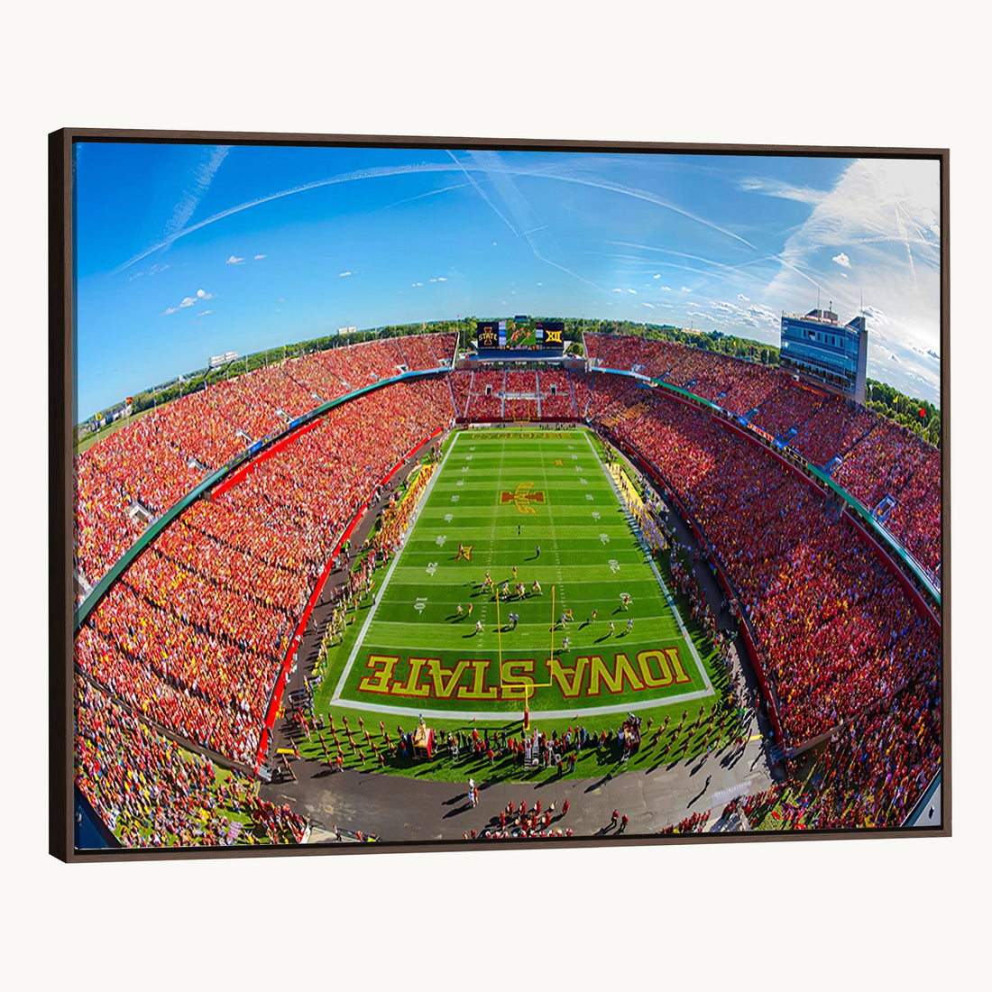 Iowa State University Cyclones Football Team Print, Ames, Framed and Ready to Hang