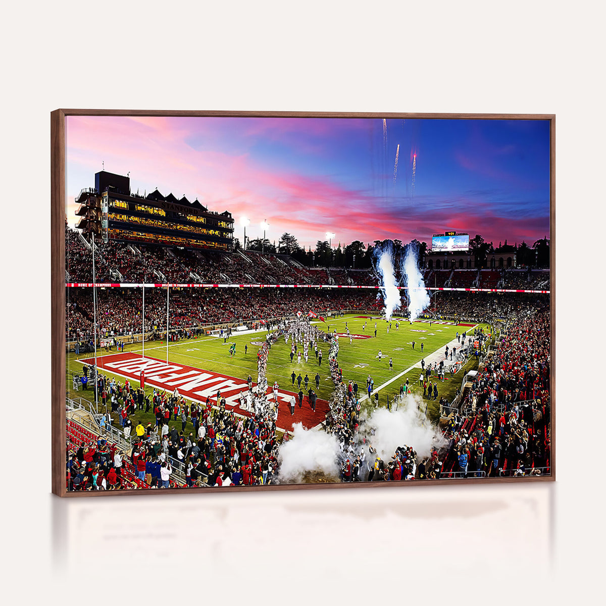25557-PAN-FL-20X10 - Stanford University Cardinal Football Team Print - Stanford Stadium Wall Art Canvas Print