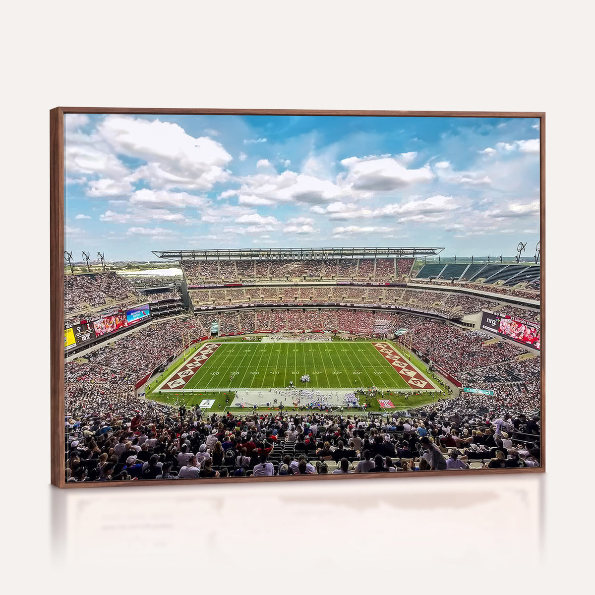 29243-PAN-FL-20X10 - The Temple University Owls Athletics Team Print - Philadelphia Lincoln Financial Field Stadium Wall
