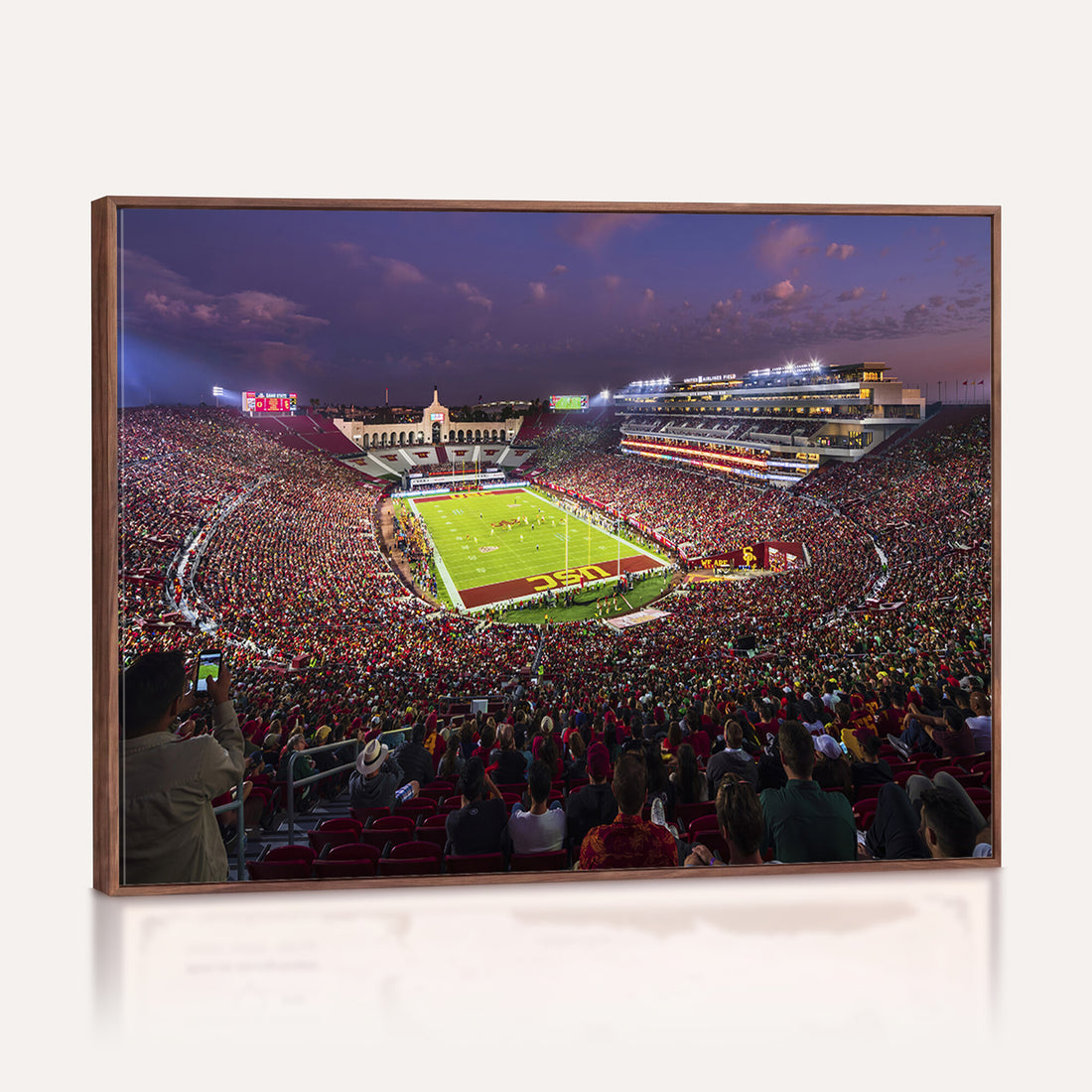 The University of Southern California USC Trojans Football Team Print, Extra Large Game Room Wall Decor