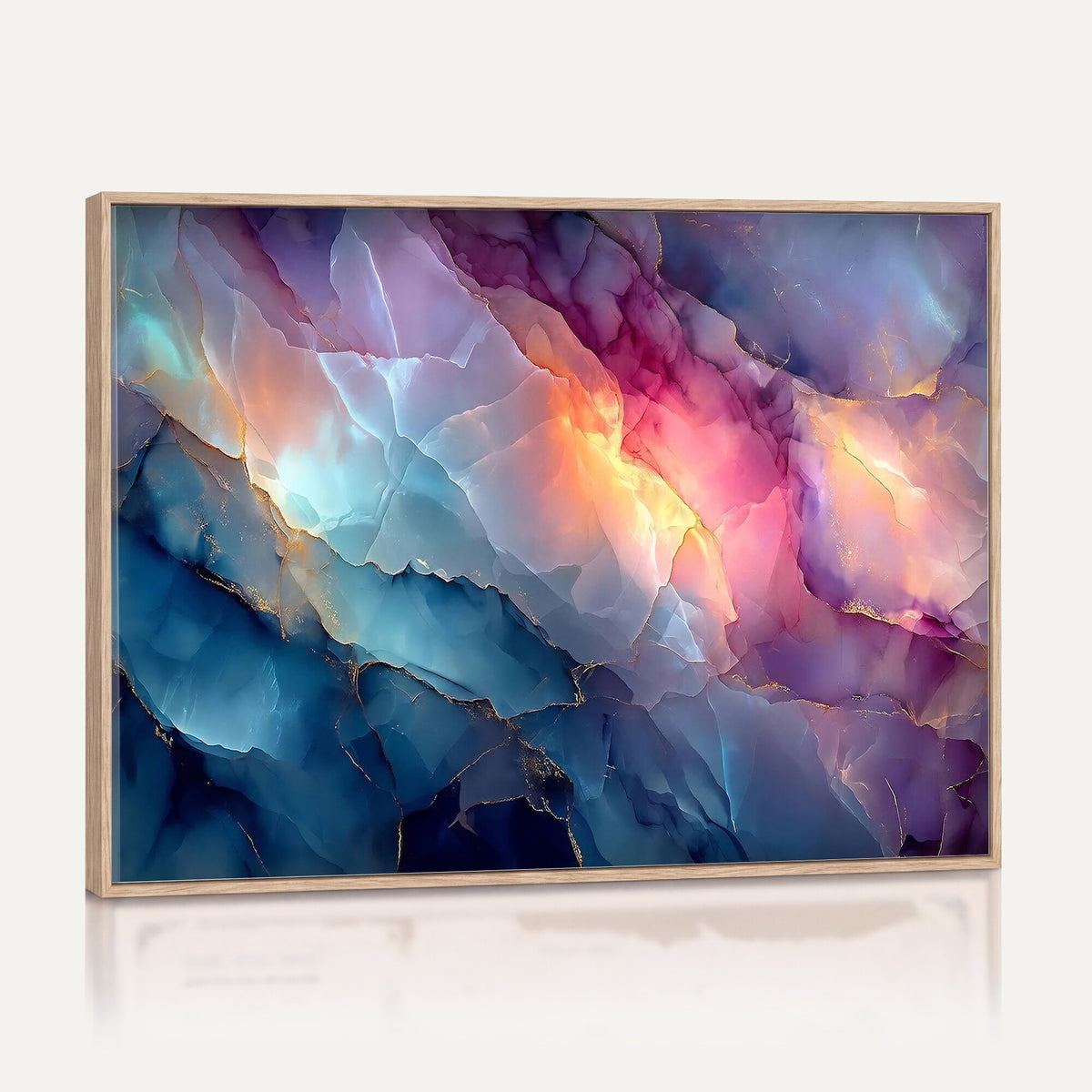 28163849-MGV-CV-36X24 - Colorful Abstract Canvas Wall Art Print, Vibrant Popup Color Art Print